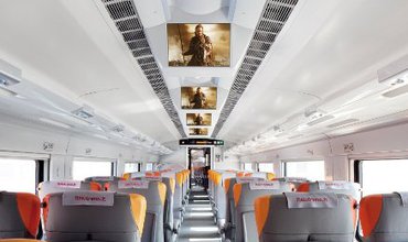 Primul tren particular "Ferrari" a fost lansat pe căile ferate din Italia