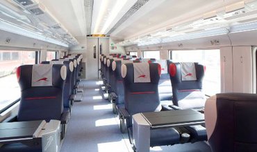 Primul tren particular "Ferrari" a fost lansat pe căile ferate din Italia