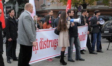 Galerie foto: Protestul socialiştilor