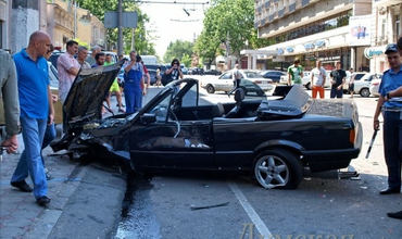 Două mașini din RM, deteriorate într-un accident în Odesa