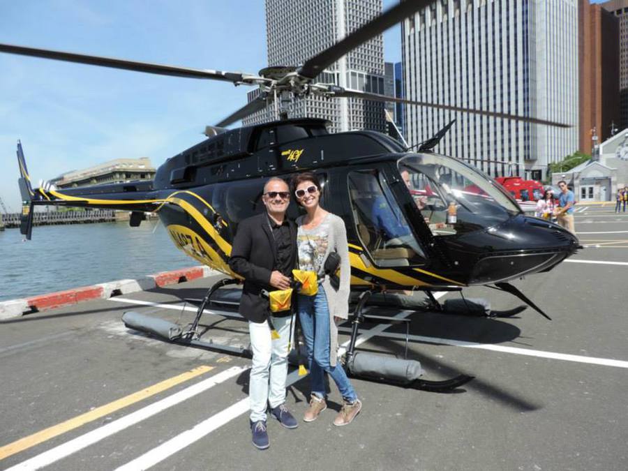 Natalia Barbu, cu elicopterul deasupra New York-ului